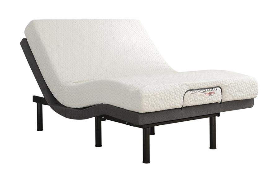 Negan Twin XL Adjustable Bed Base Grey and Black_7