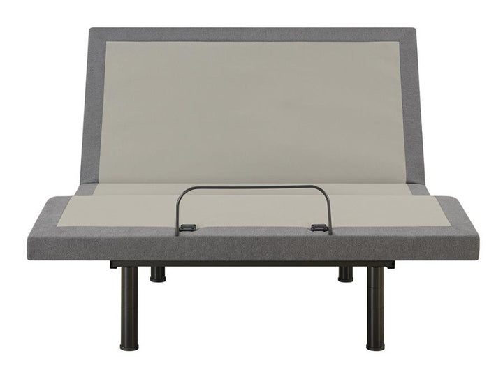 Negan Twin XL Adjustable Bed Base Grey and Black_3