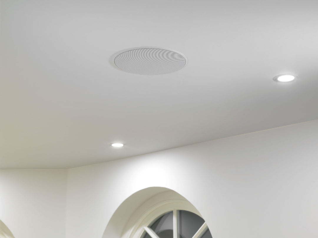 Bowers & Wilkins - CI600 Series 6" In-Ceiling Speakers with Glass Fiber Midbass and Pivoting Tweeter- Paintable White (Each) - White_5