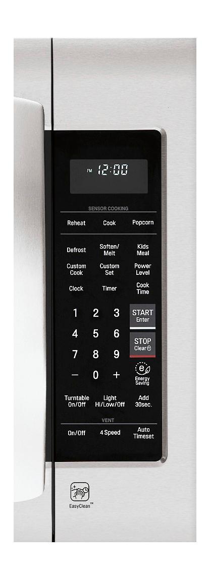 LG - 2.0 Cu. Ft. Over-the-Range Microwave with Sensor Cooking and EasyClean - Stainless steel_5