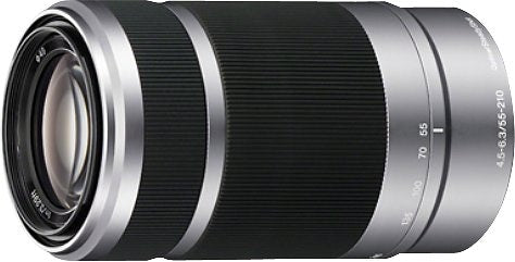 Sony - 55-210mm f/4.5-6.3 Telephoto Lens for Most Alpha E-Mount Cameras - Silver_0