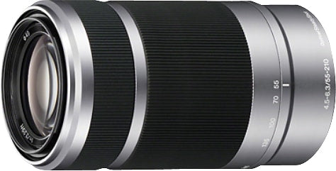 Sony - 55-210mm f/4.5-6.3 Telephoto Lens for Most Alpha E-Mount Cameras - Silver_1