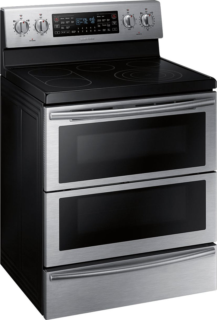 Samsung - Flex Duo™ 5.9 Cu. Ft. Self-Cleaning Freestanding Double Oven Electric Convection Range - Stainless steel_2
