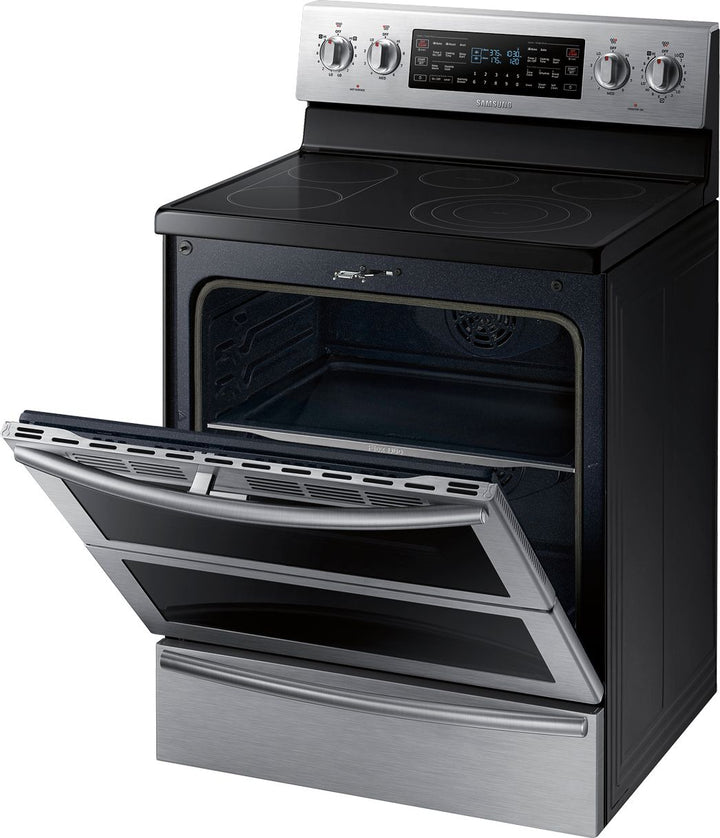 Samsung - Flex Duo™ 5.9 Cu. Ft. Self-Cleaning Freestanding Double Oven Electric Convection Range - Stainless steel_5