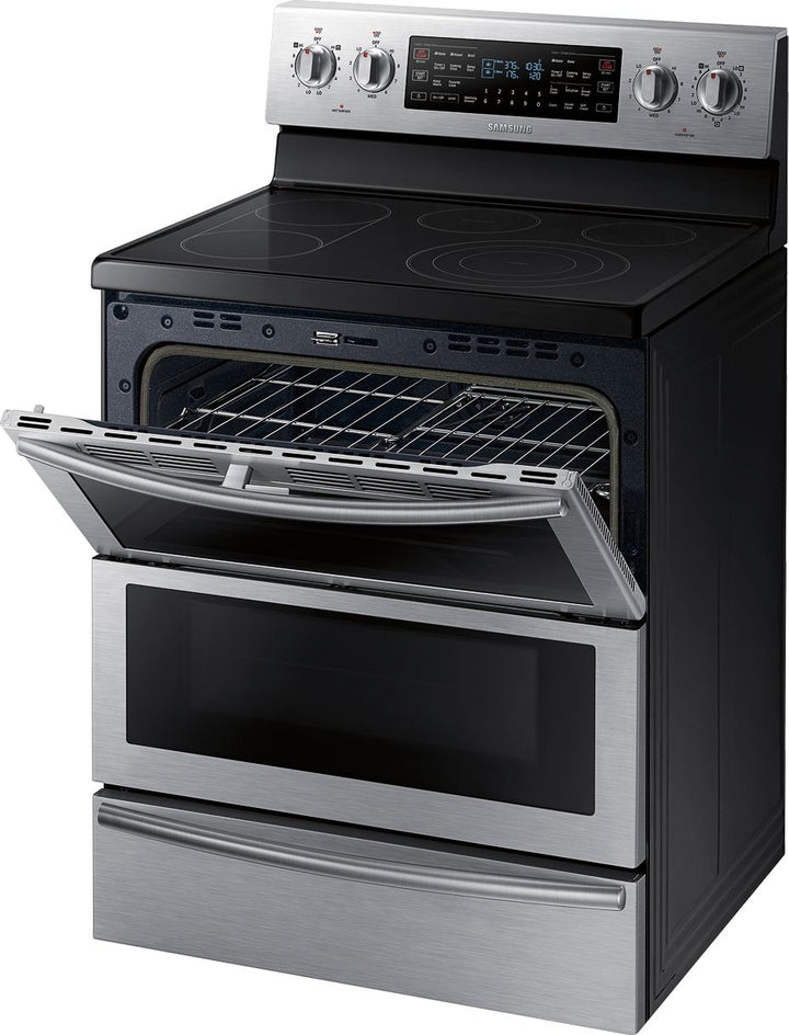 Samsung - Flex Duo™ 5.9 Cu. Ft. Self-Cleaning Freestanding Double Oven Electric Convection Range - Stainless steel_9