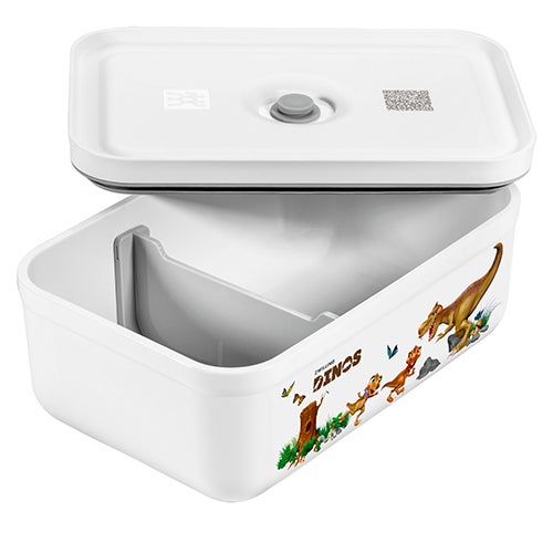 Dinos Large Vacuum Sealable Lunch Box White/Gray_0