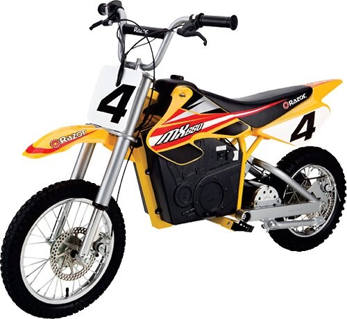 Razor - Dirt Rocket MX650 Electric Bike - Yellow/Red/Black_0