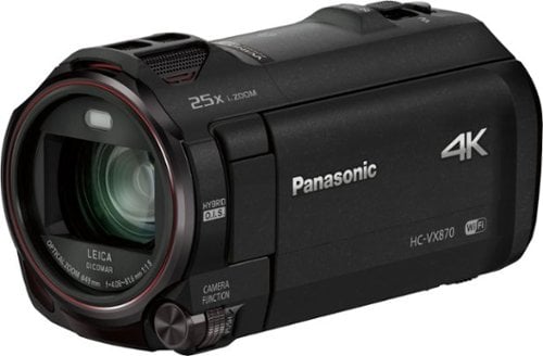 Panasonic - HC-VX870K 4K Ultra HD Flash Memory Camcorder - Black_0