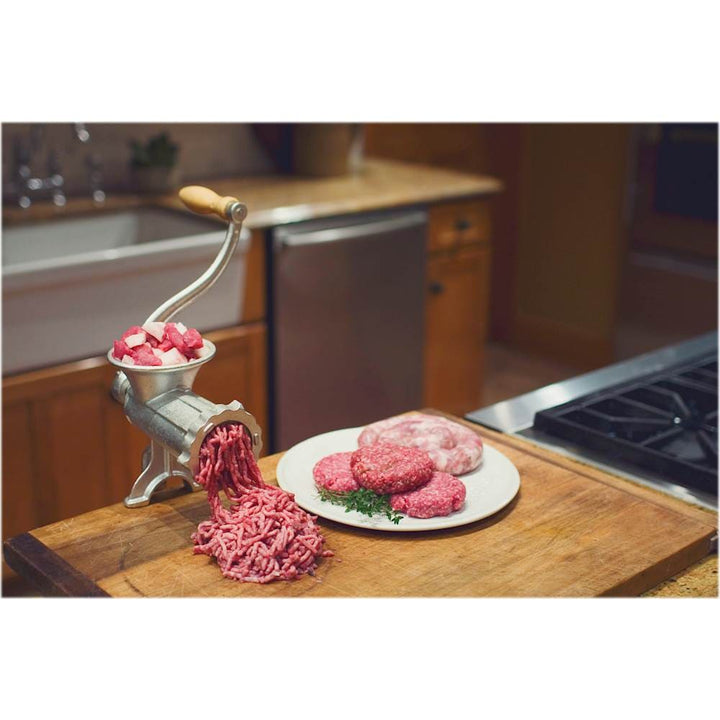 Weston - #10 Manual Meat Grinder & Sausage Stuffer - Silver_2