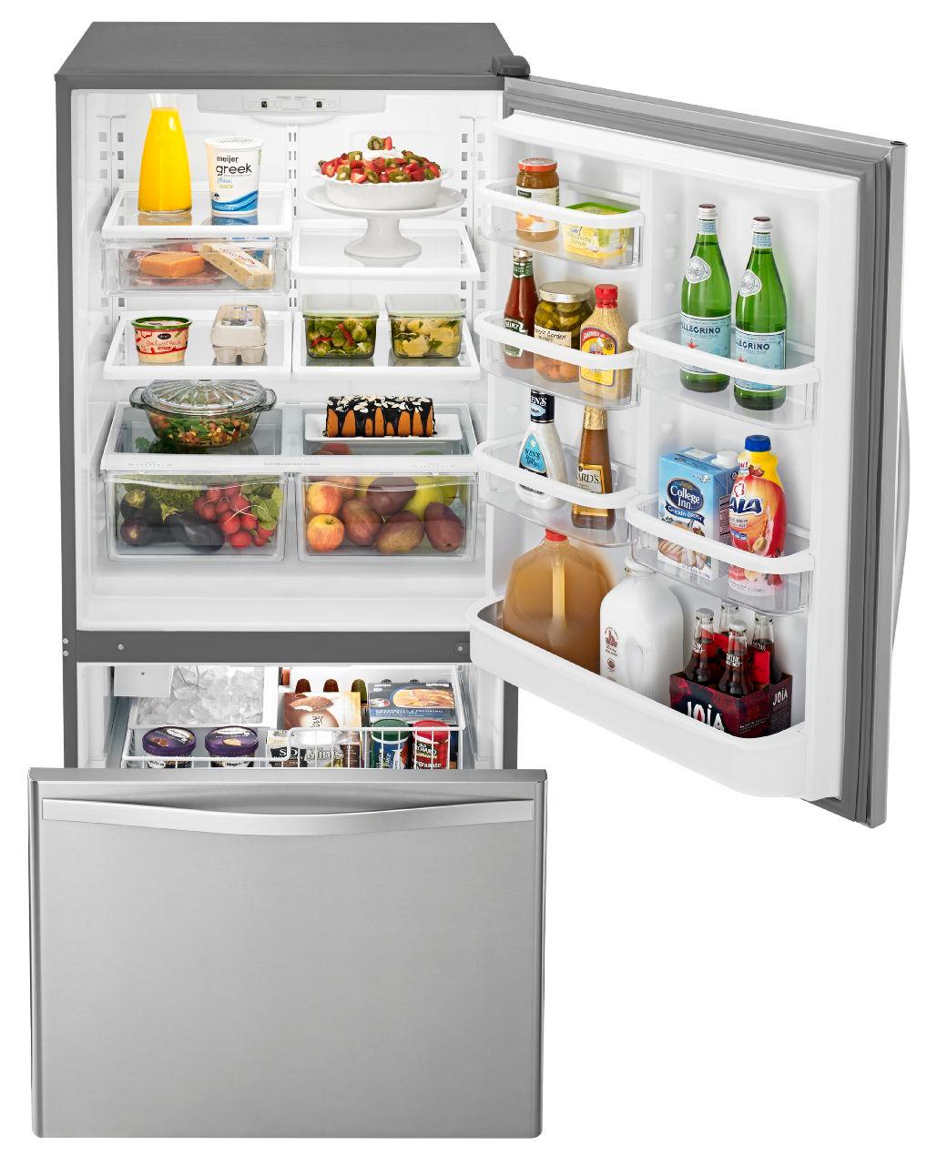 Whirlpool - 21.9 Cu. Ft. Bottom-Freezer Refrigerator - Stainless steel_9