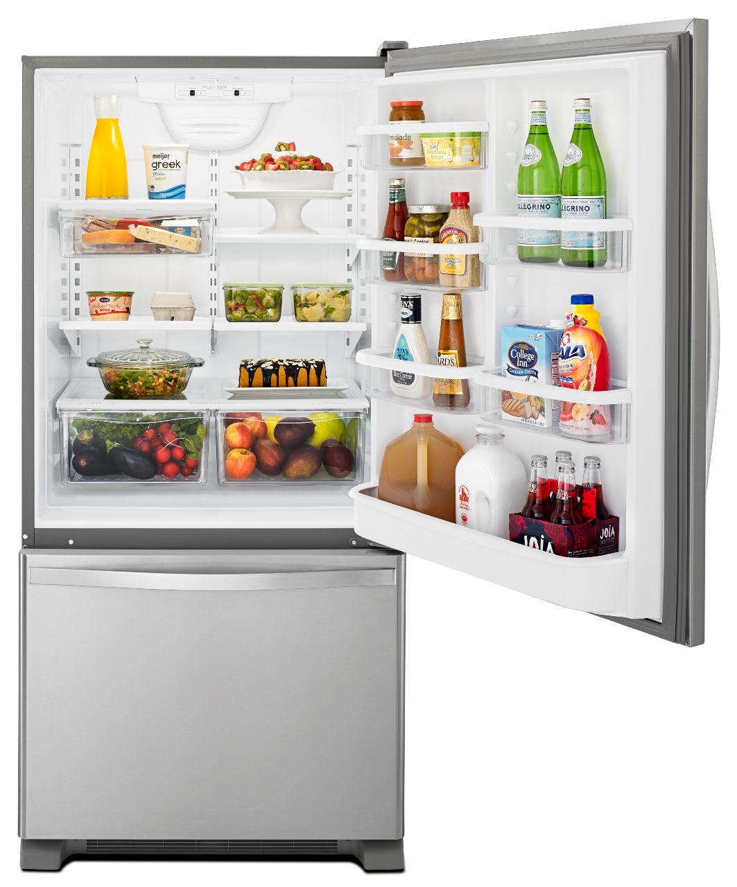 Whirlpool - 21.9 Cu. Ft. Bottom-Freezer Refrigerator - Stainless steel_6