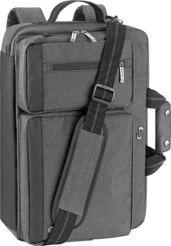 Solo - Urban Convertible Laptop Briefcase Backpack for 15.6" Laptop - Gray_0