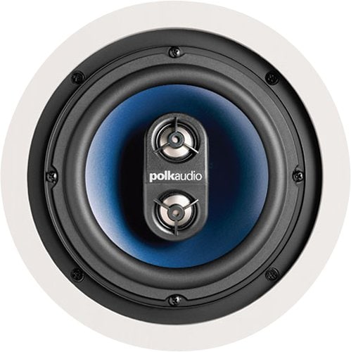 Polk Audio - RC6s In-Ceiling 6.5" Stereo Speaker - Dual Channel Experience | Best for Damp, Humid Indoor/Outdoor Placement - White_0