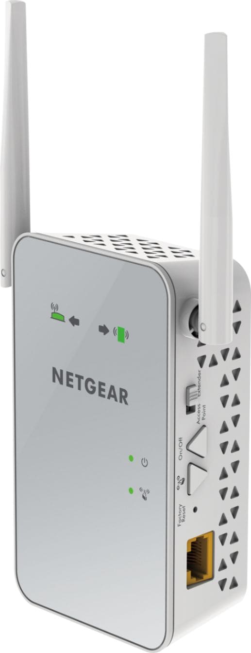 NETGEAR - AC1200 Dual-Band Wi-Fi Range Extender - White_2