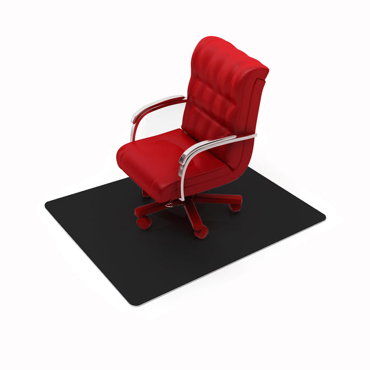 Floortex Premium Vinyl Chair Mat 48" x 60" for Hard Floor - Black_4