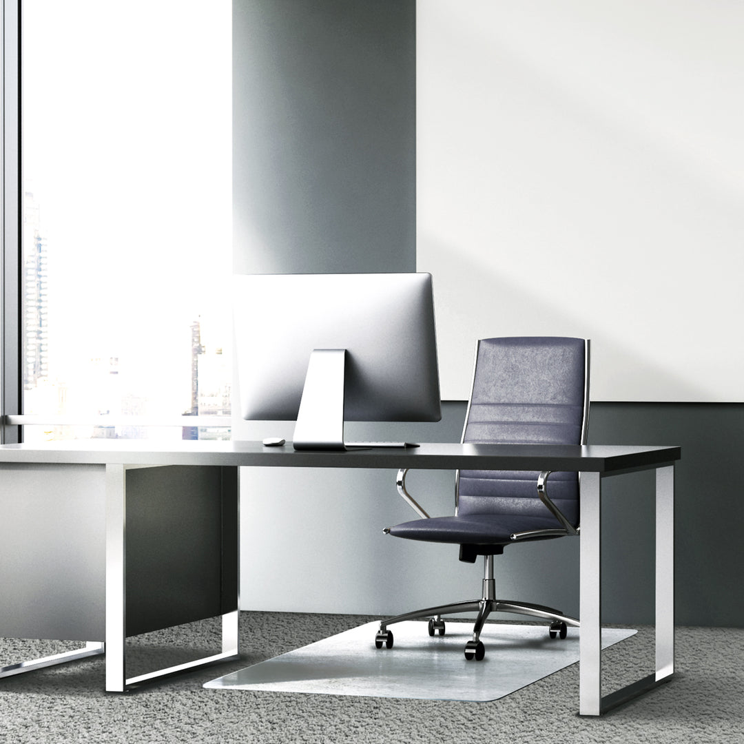 Floortex Glass Chair Mat 36" x 40" for Hard Floors & Carpets - Crystal Clear_5