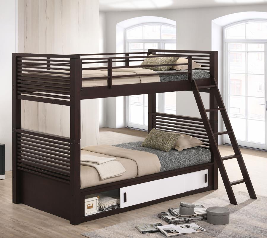 Oliver Twin over Twin Bunk Bed Java_0