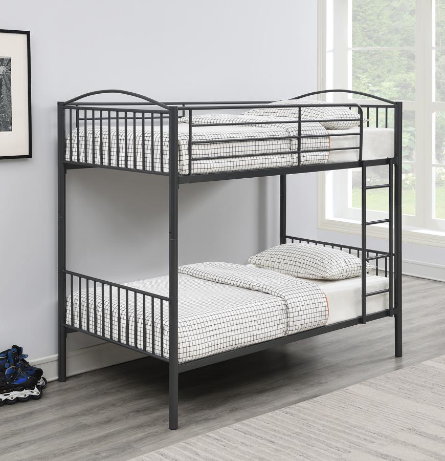 Anson Twin over Twin Bunk Bed with Ladder_0