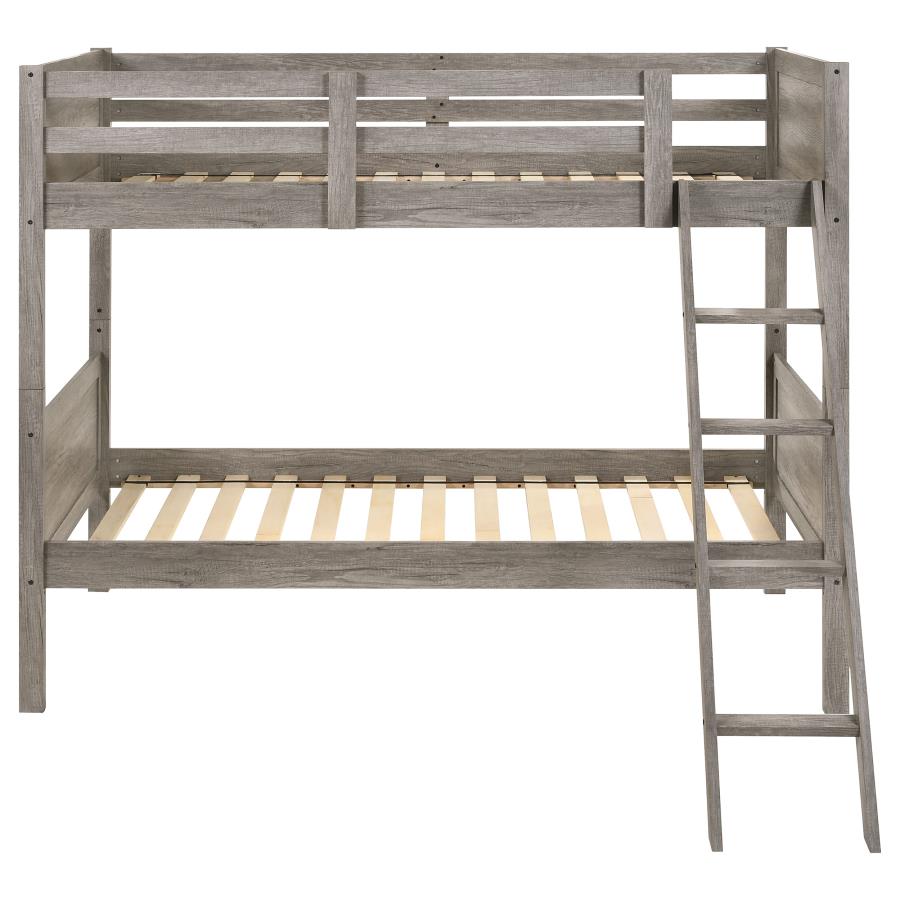 Ryder Twin over Twin Bunk Bed Weathered Taupe_2