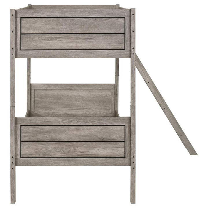 Ryder Twin over Twin Bunk Bed Weathered Taupe_4