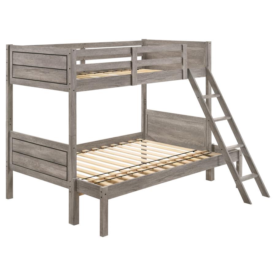 Ryder Twin over Full Bunk Bed Weathered Taupe_1