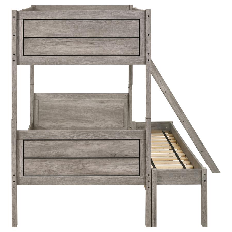 Ryder Twin over Full Bunk Bed Weathered Taupe_4