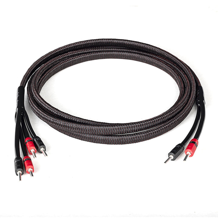 AudioQuest - Rocket 33 10' Single Bi-Wire Speaker Cable, Silver Banana Connectors - Red/Black_2
