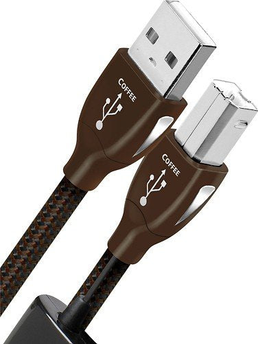 AudioQuest - 5' USB A-to-USB B Cable - Black/Coffee_0