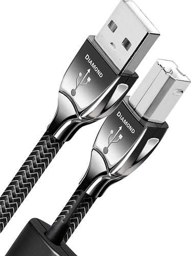 AudioQuest - 16.4' USB A-to-USB B Cable - Black/Gray_1