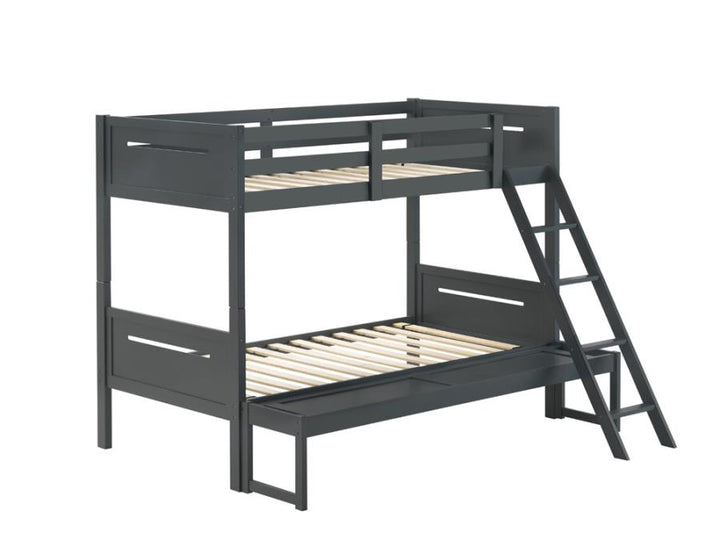 Littleton Twin/Full Bunk Bed Grey_2