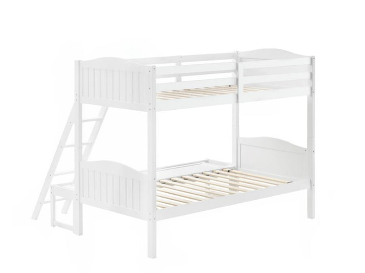 Littleton Twin/Full Bunk Bed with Ladder White_3