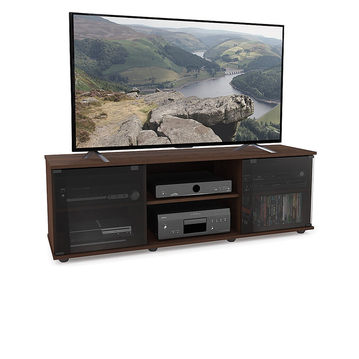 CorLiving - Fiji Maple Wooden TV Stand, for TVs up to 75" - Urban Maple_2