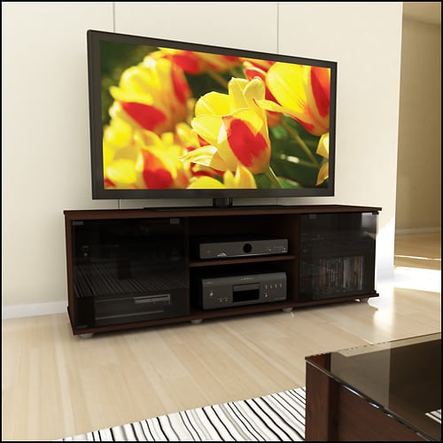 CorLiving - Fiji Maple Wooden TV Stand, for TVs up to 75" - Urban Maple_4
