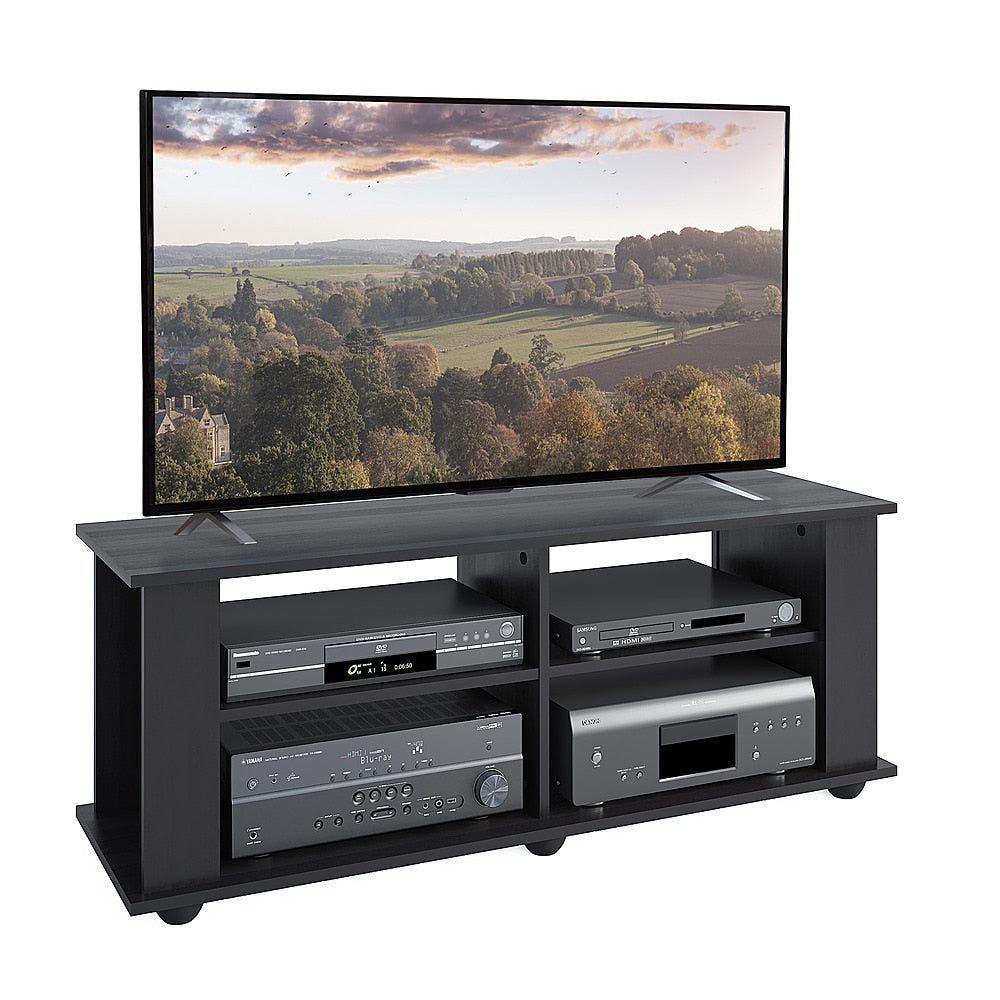 CorLiving - Fillmore Black Wooden TV Stand, for TVs up to 55" - Ravenwood Black_2