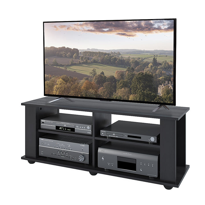 CorLiving - Fillmore Black Wooden TV Stand, for TVs up to 55" - Ravenwood Black_3