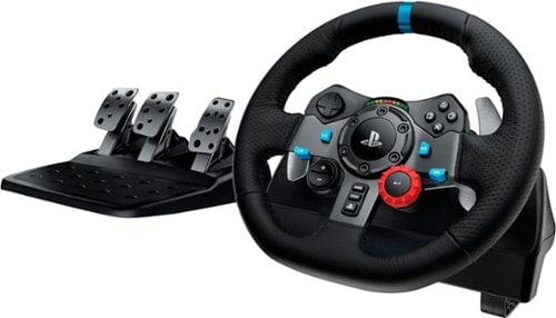Logitech - G29 Driving Force Racing Wheel and Floor Pedals for PS5, PS4, PC, Mac - Black_0