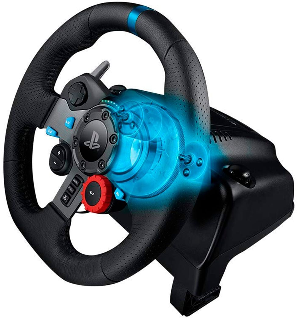 Logitech - G29 Driving Force Racing Wheel and Floor Pedals for PS5, PS4, PC, Mac - Black_8