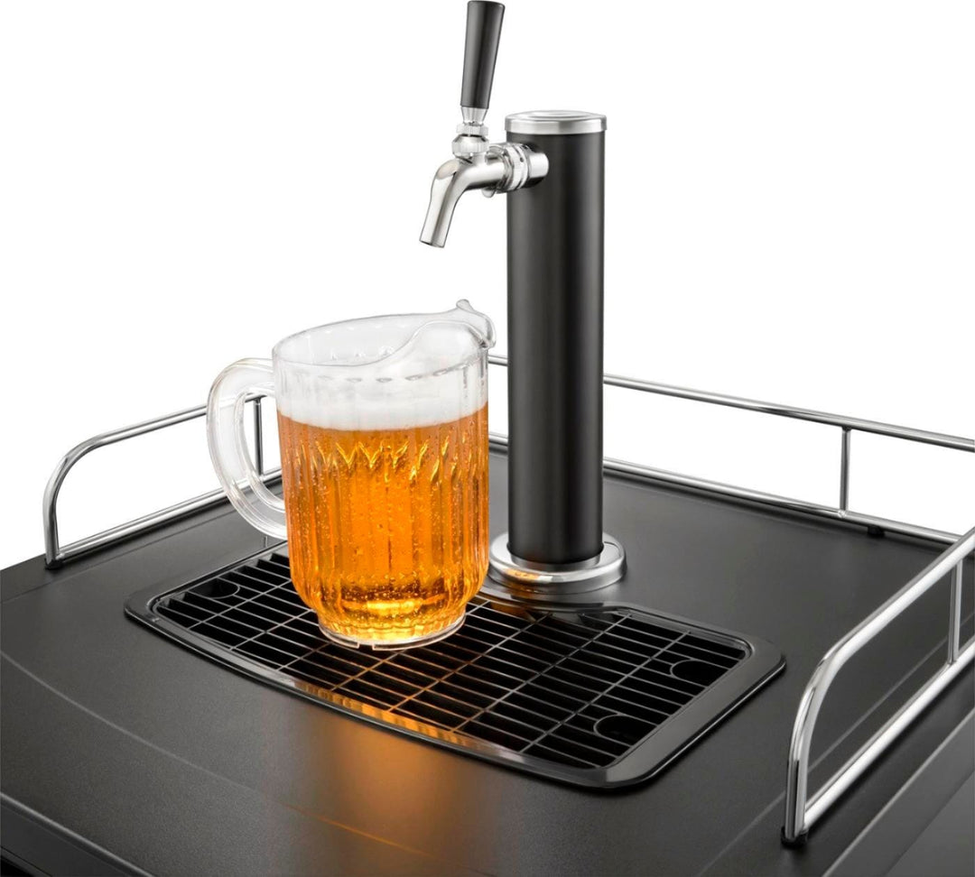 Insignia™ - 5.6 Cu. Ft. 1-Tap Beverage Cooler Kegerator - Stainless steel_9