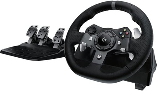 Logitech - G920 Driving Force Racing Wheel and pedals for Xbox Series X|S, Xbox One, PC - Black_0