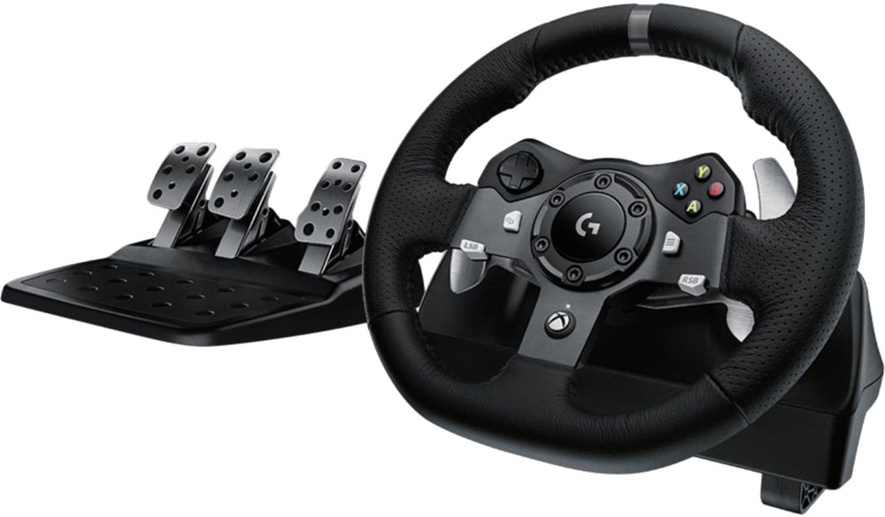 Logitech - G920 Driving Force Racing Wheel and pedals for Xbox Series X|S, Xbox One, PC - Black_1