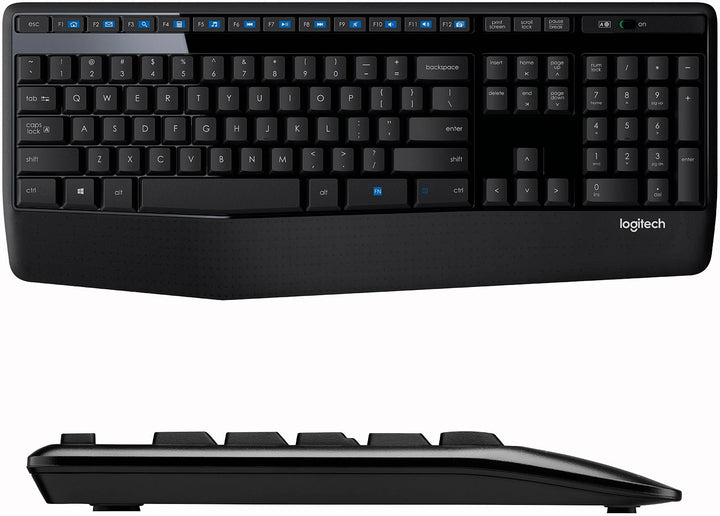 Logitech - MK345 Wireless Ergonomic Optical Combo Keyboard and Mouse - Black/blue_2