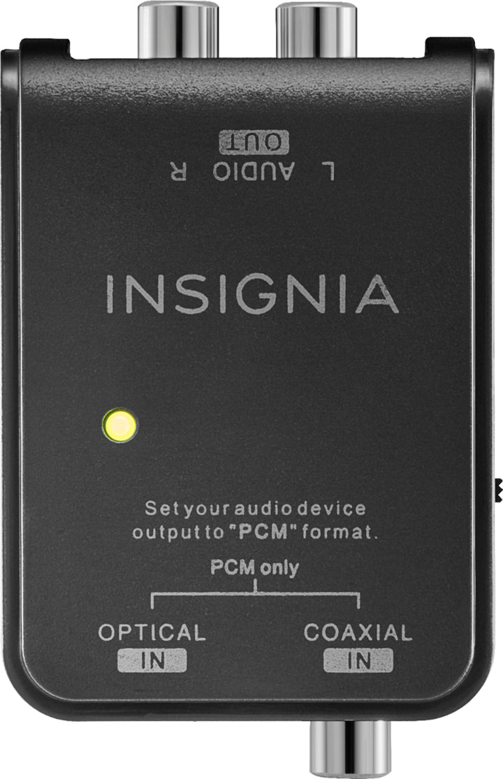Insignia™ - Optical/Coaxial Digital-to-Analog Converter - Black_3