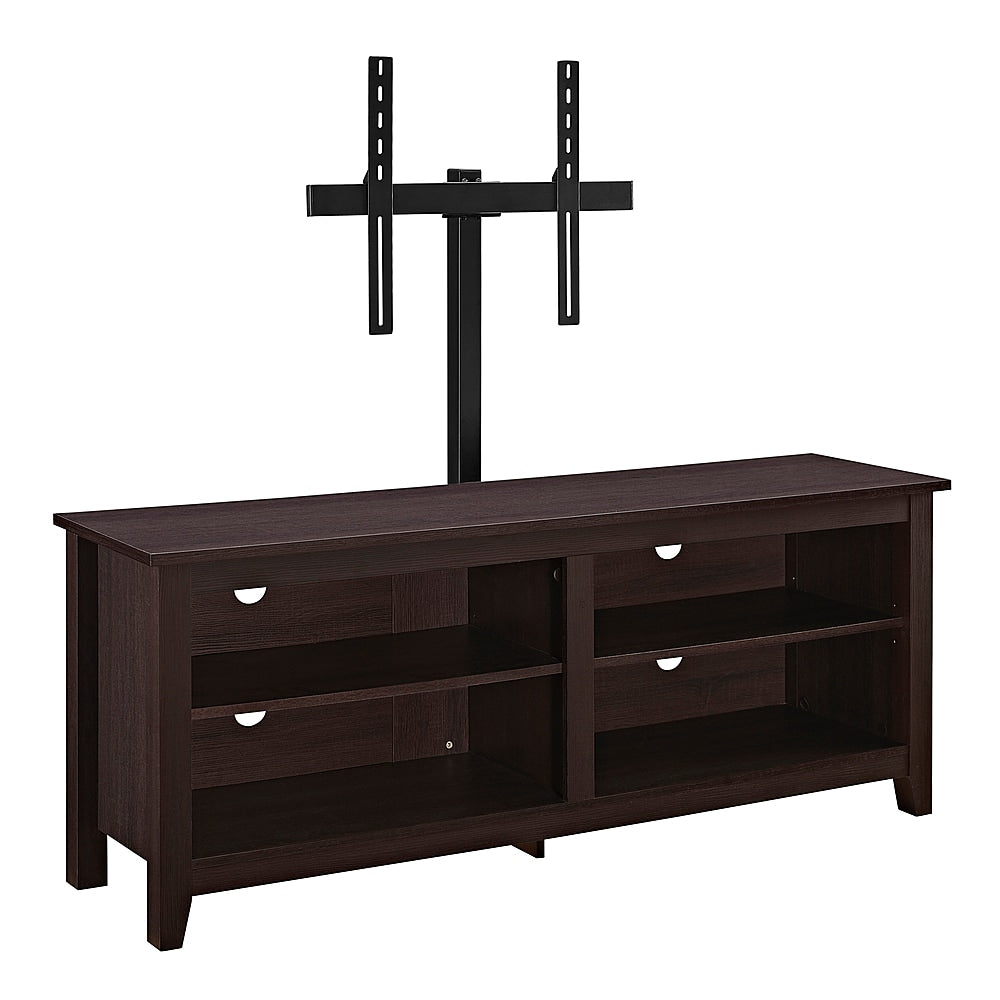 Walker Edison - TV Stand with Adjustable Removable Mount for Most TVs Up to 60" - Espresso_2