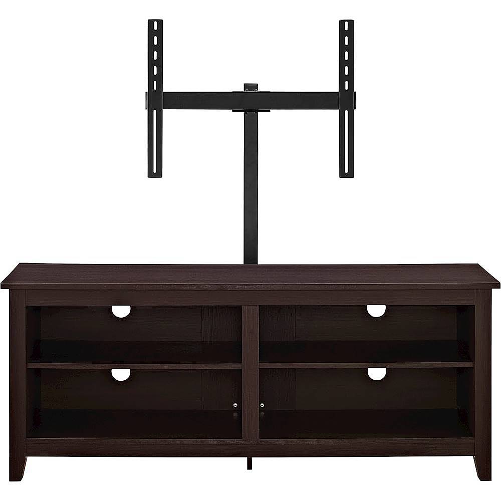 Walker Edison - TV Stand with Adjustable Removable Mount for Most TVs Up to 60" - Espresso_1