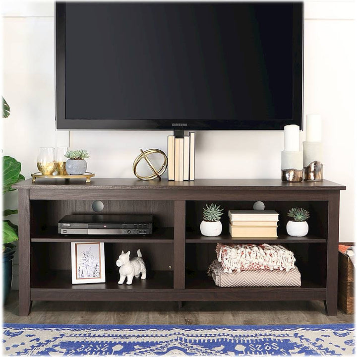 Walker Edison - TV Stand with Adjustable Removable Mount for Most TVs Up to 60" - Espresso_10