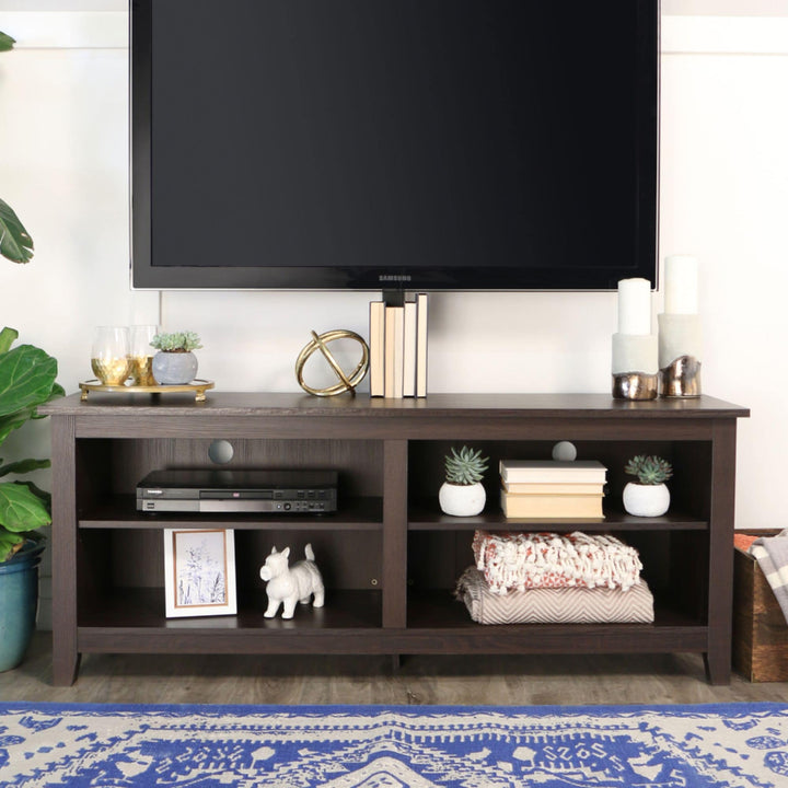 Walker Edison - TV Stand with Adjustable Removable Mount for Most TVs Up to 60" - Espresso_7
