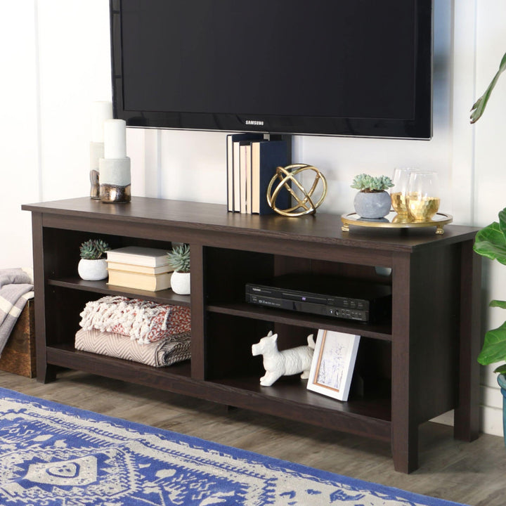 Walker Edison - TV Stand with Adjustable Removable Mount for Most TVs Up to 60" - Espresso_5