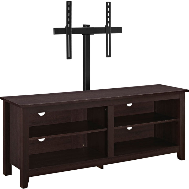 Walker Edison - TV Stand with Adjustable Removable Mount for Most TVs Up to 60" - Espresso_4