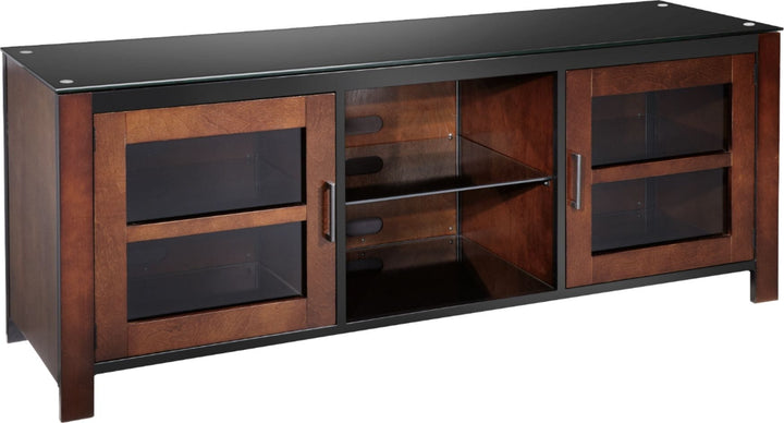 Insignia™ - TV Stand for Most Flat-Panel TVs Up to 70" - Black/Brown_2