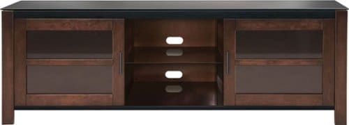 Insignia™ - TV Stand for Most Flat-Panel TVs Up to 70" - Black/Brown_0